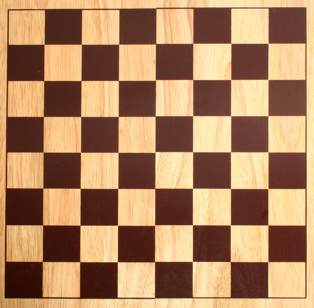 chess board from the top